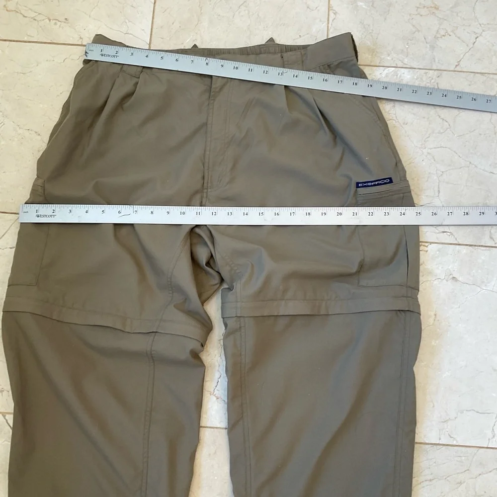 Exofficio Convertible Cargo Pants Men XL Tan Outdoors Hiking Fishing 32" Inseam - Picture 12 of 13